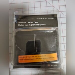 Universal Leather GPS Case - Black